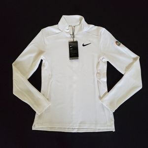 Nike White XS Long Sleeve Zip NBC 2020 Tokyo Olympics Shirt